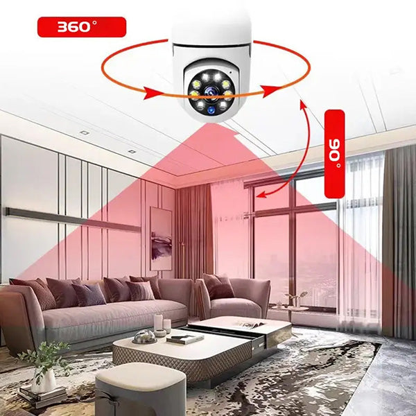 Cámara Inteligente de Seguridad 360° - SecurBulb™