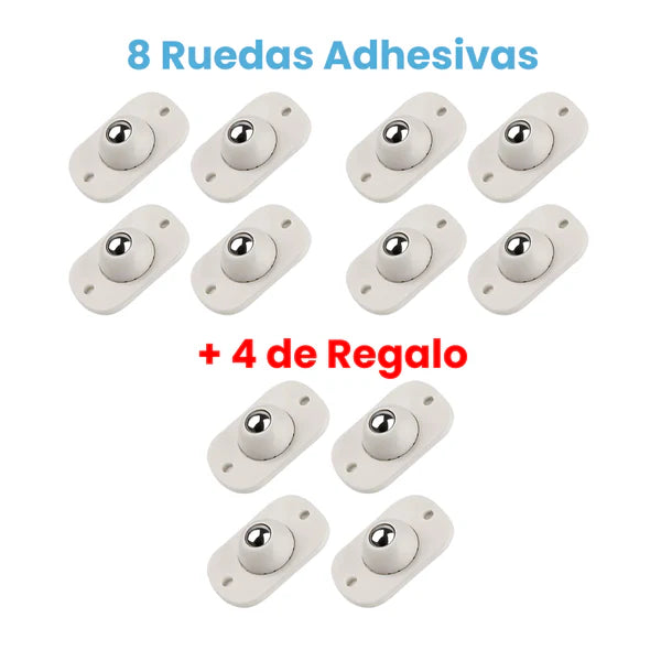 🛋️ MUEVE MUEBLES SIN ESFUERZO - Ruedas Adhesivas