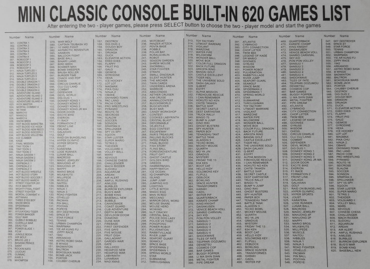 Consola Retro NES MINI + 620 Juegos + 2 mandos